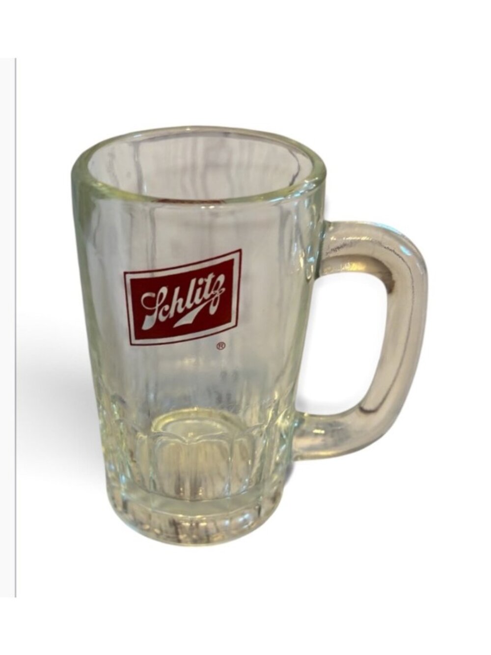 Vintage Glass Schlitz Mug With Handle The Beer That Made Milwaukee Famous